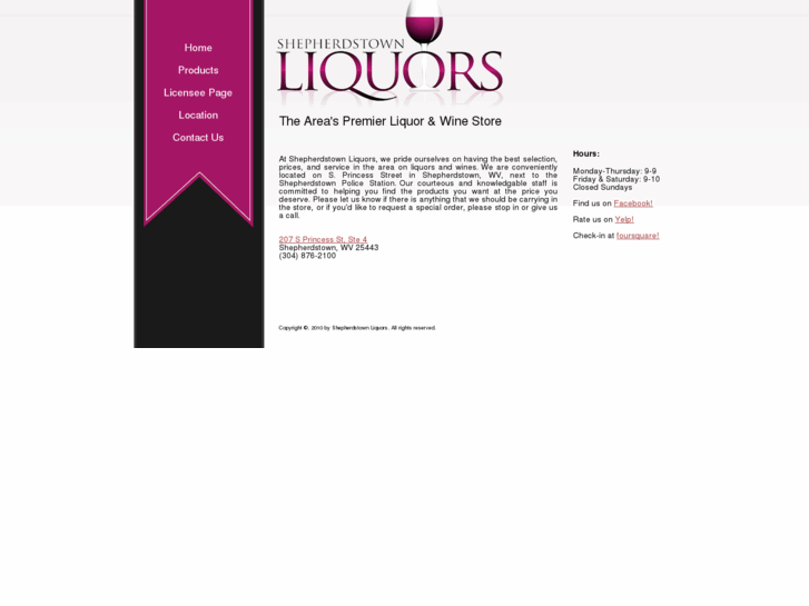 www.shepherdstownliquors.com