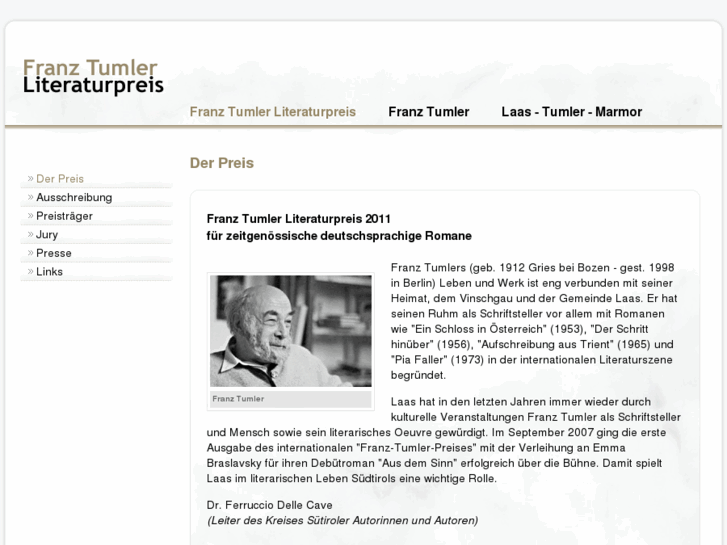 www.tumler-literaturpreis.com