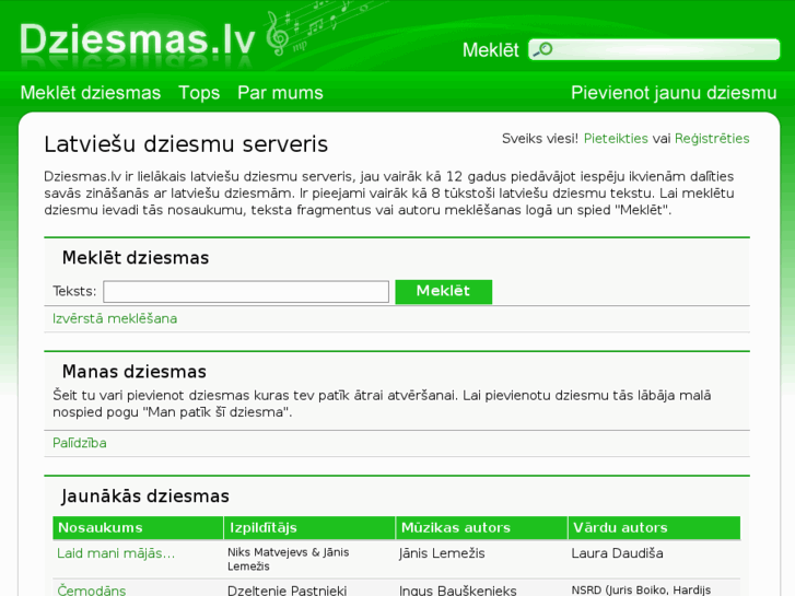 www.dziesmas.lv