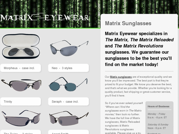 www.matrixeyewear.com