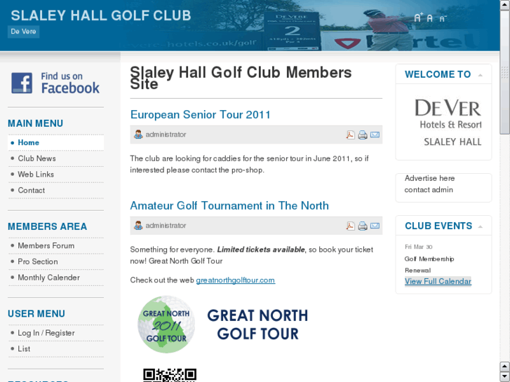 www.slaleyhallgolfclub.com