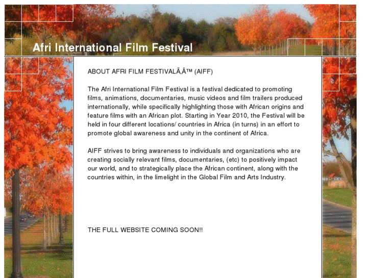 www.afrifilmfestival.com