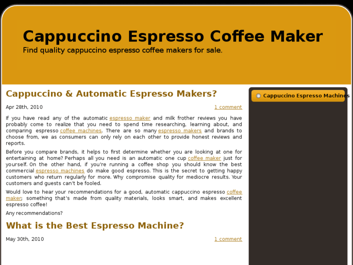 www.cappuccinoespressocoffeemaker.org