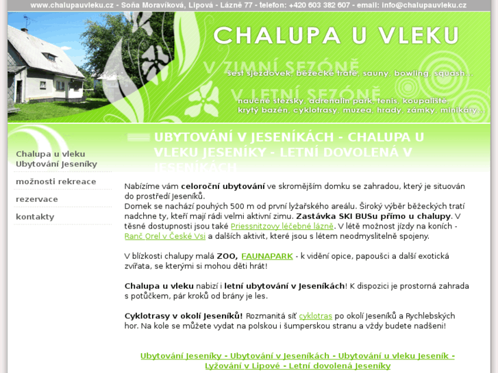 www.chalupauvleku.cz