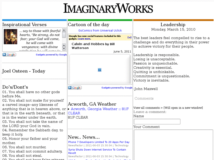 www.imaginaryworks.net