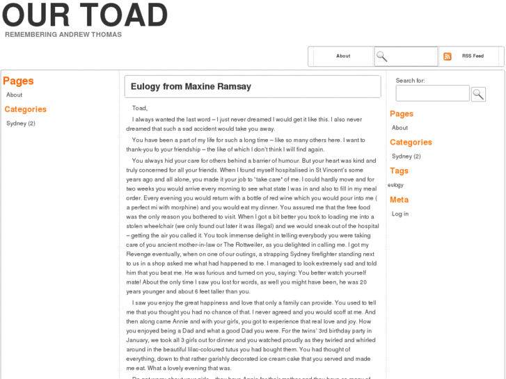 www.ourtoad.net