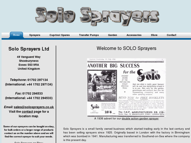 www.solosprayers.co.uk