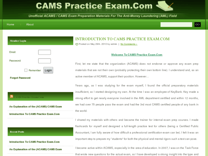 www.camspracticeexam.com