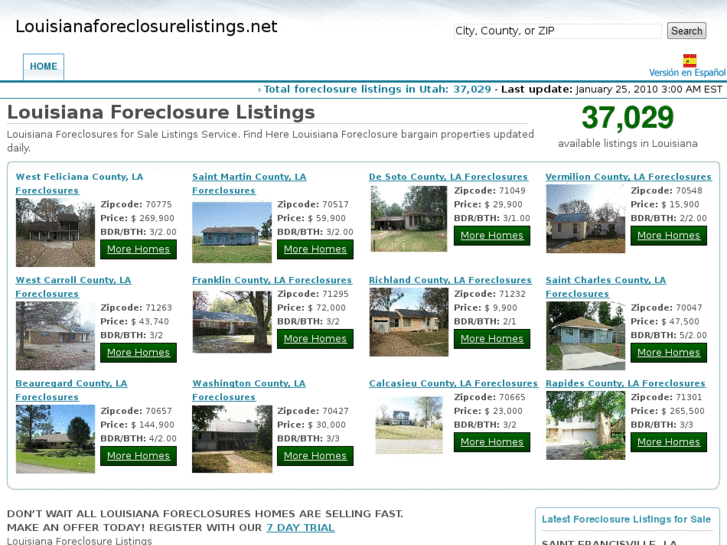 www.louisianaforeclosurelistings.net