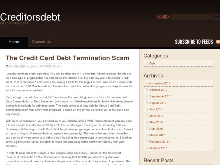 www.creditorsdebt.net