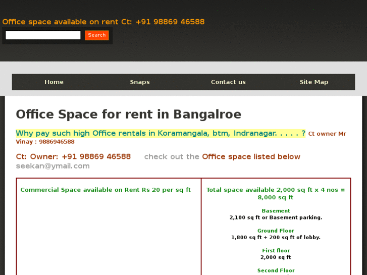 www.officespaceforrentinbangalore.com