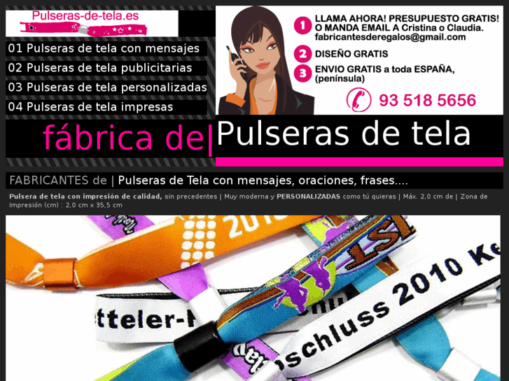 www.pulseras-de-tela.com