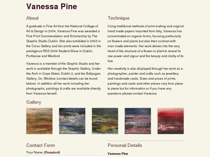 www.vanessapine.com