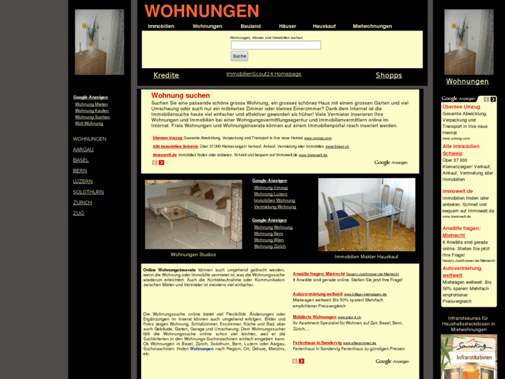 www.wohnungsuchen.ch