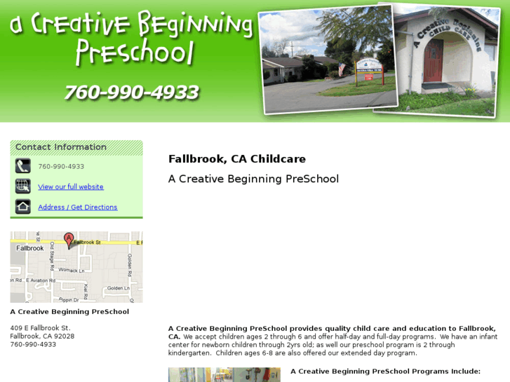 www.acreativebeginningpreschool.com