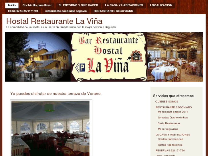 www.hostalrestaurantelavina.es