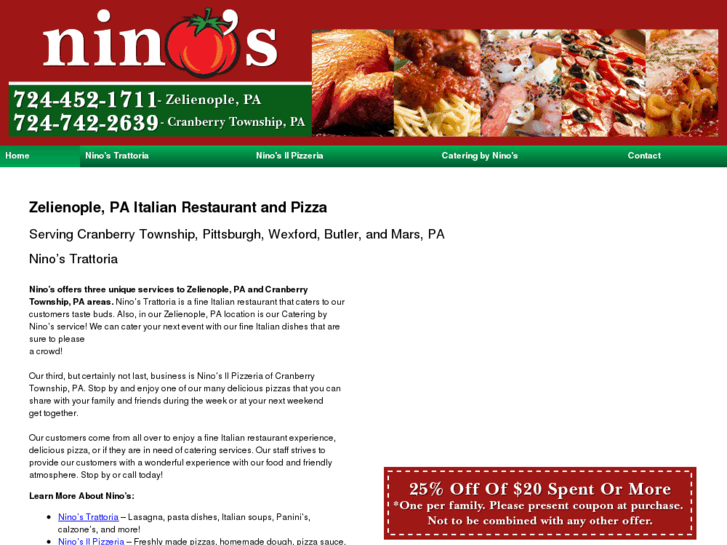 www.ninostrattoriaandpizza.com