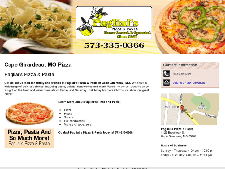 www.pagliaispizzaandpasta.com