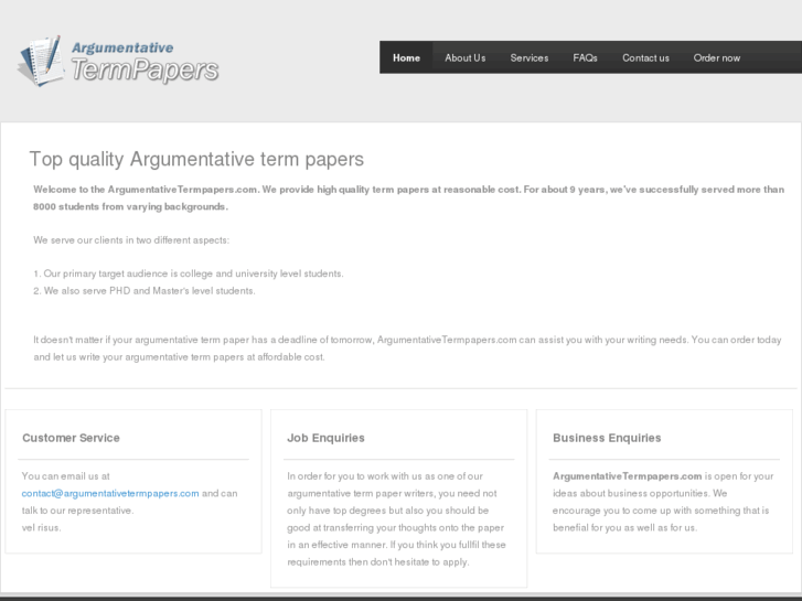 www.argumentativetermpapers.com