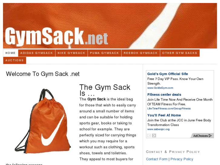 www.gymsack.net