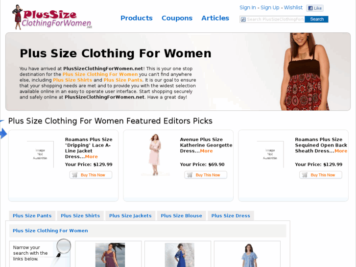 www.plussizeclothingforwomen.net