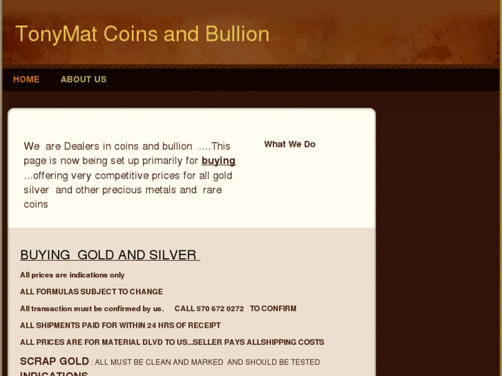 www.tonymatcoinsinc.com