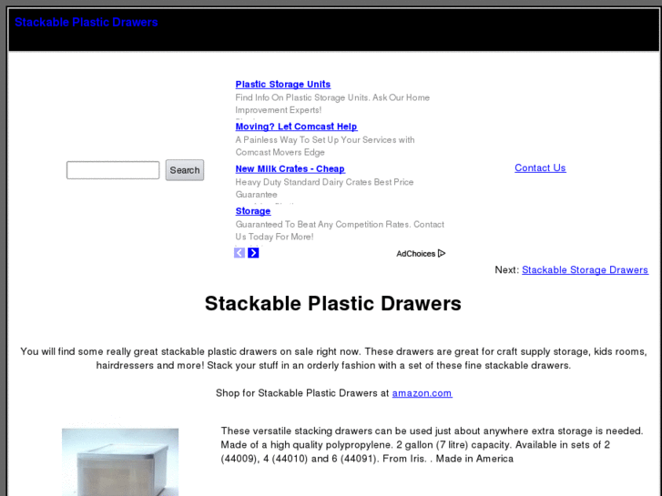 www.stackableplasticdrawers.com