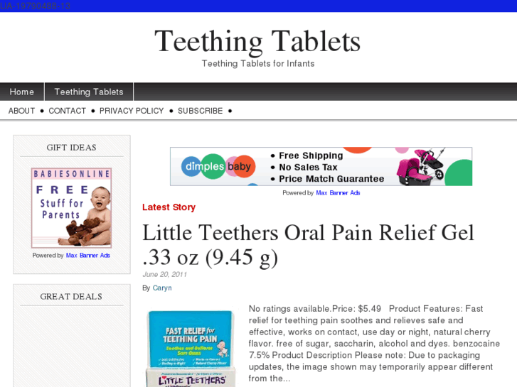 www.teethingtablets.net