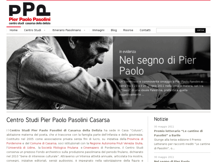 www.centrostudipierpaolopasolinicasarsa.it