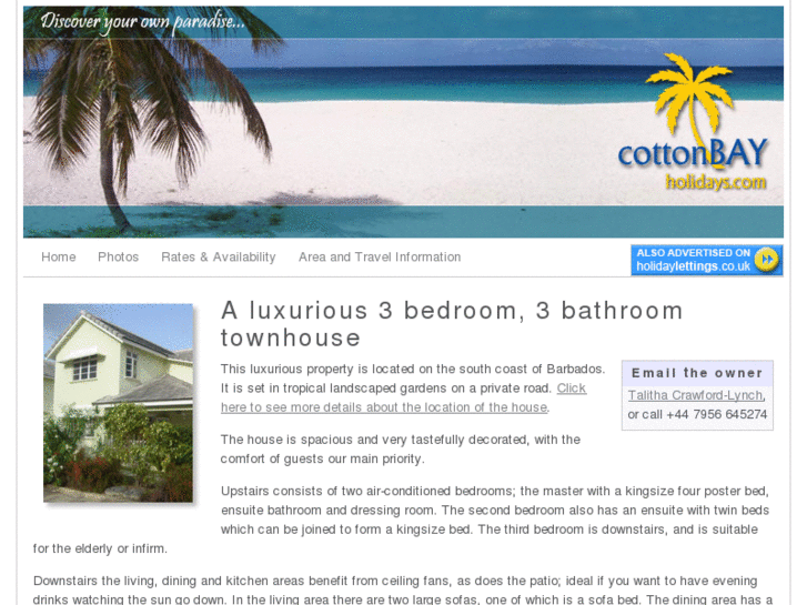 www.cottonbayholidays.com