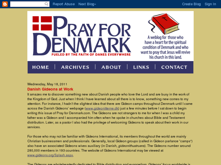 www.prayfordenmark.com