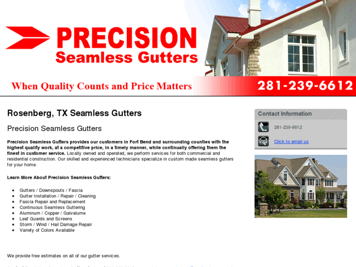 www.precisionseamlessgutters.net