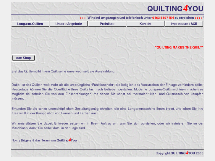 www.quilting4you.de