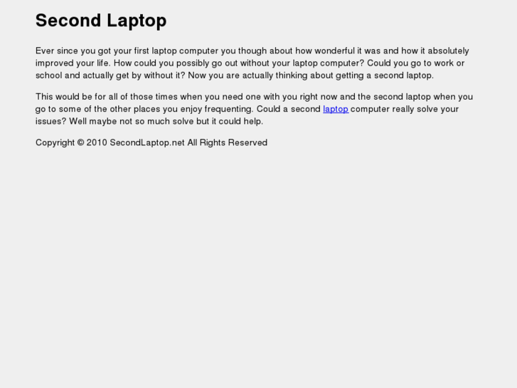 www.secondlaptop.net