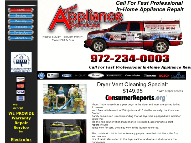 www.drewapplianceservices.com