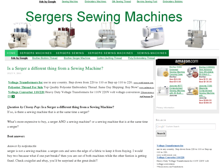 www.sergerssewingmachines.com