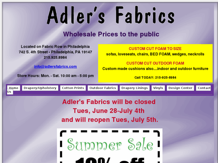 www.adlersfabrics.com