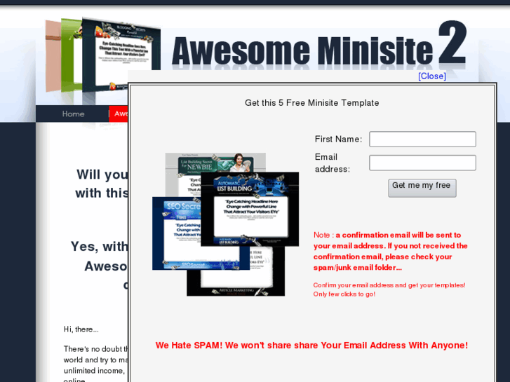 www.awesomeminisite2.com