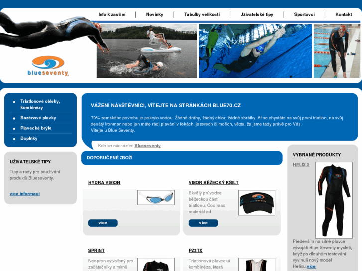 www.blueseventy.cz