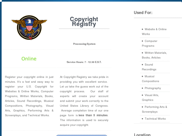 www.copyrightregistery-gov-form.com