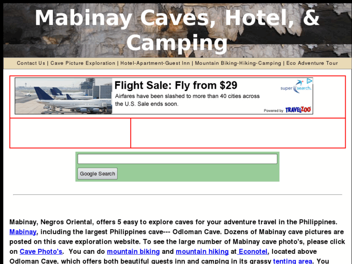 www.mabinay-caves-hotel-camping.com