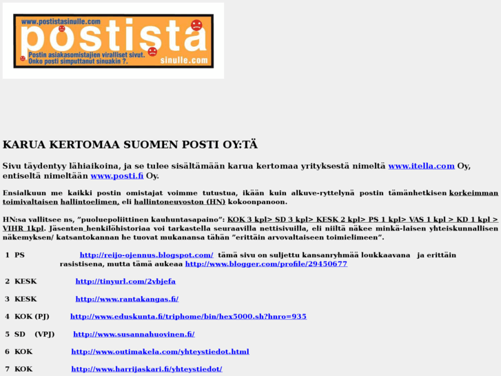 www.postistasinulle.com