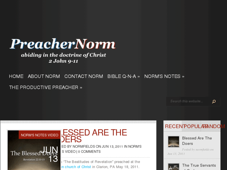 www.preachernorm.net