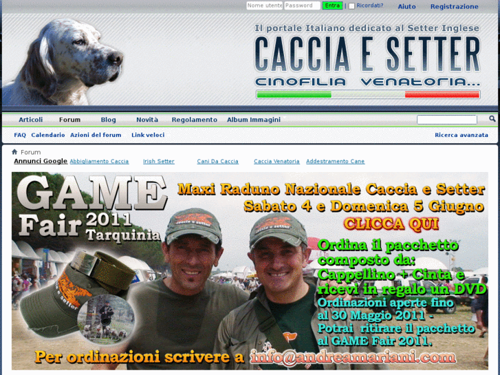 www.cacciaesetter.com