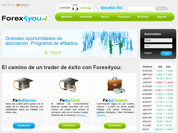 www.forex4you.es