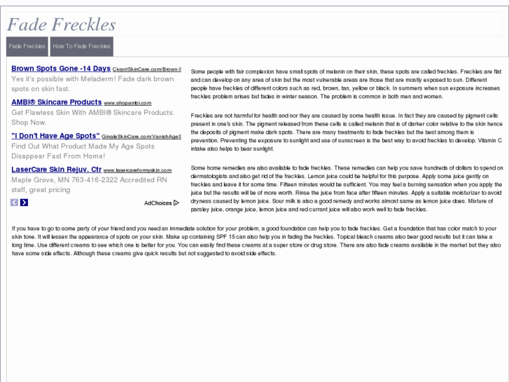 www.fadefreckles.net