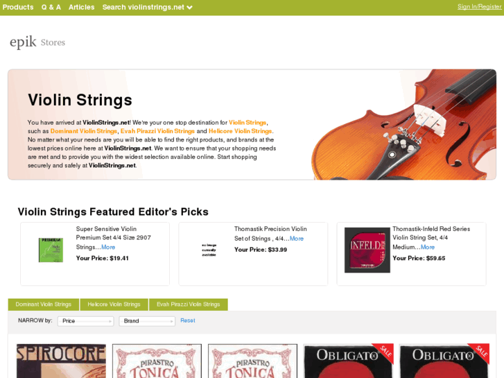 www.violinstrings.net