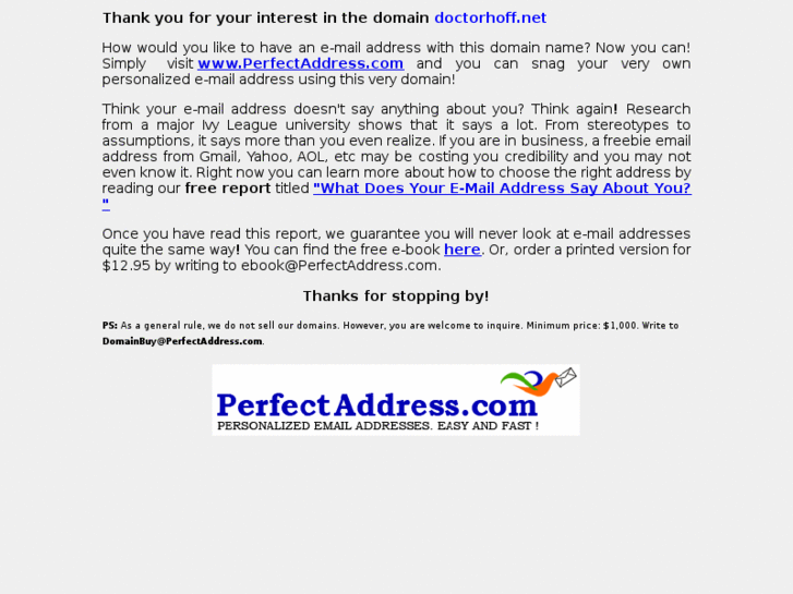 www.doctorhoff.net