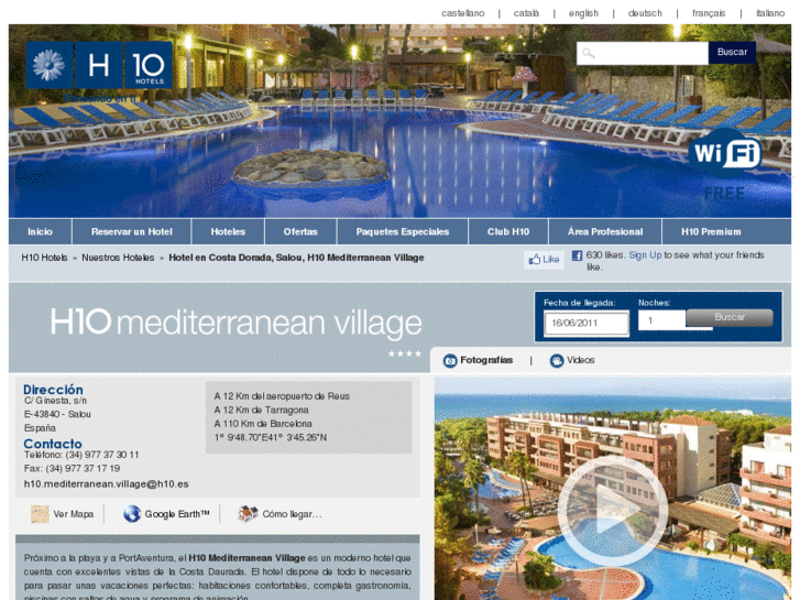 www.hotelh10mediterraneanvillage.com