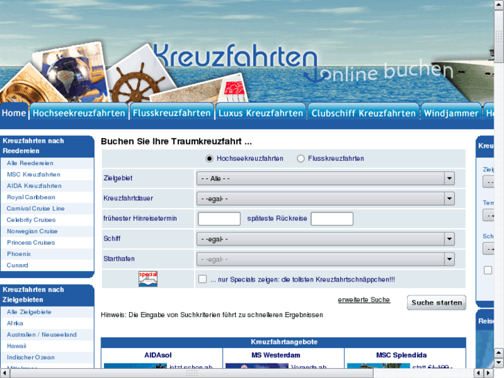 www.kreuzfahrten.cc